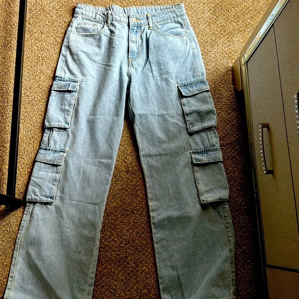 Shein Denim Cargo Jeans